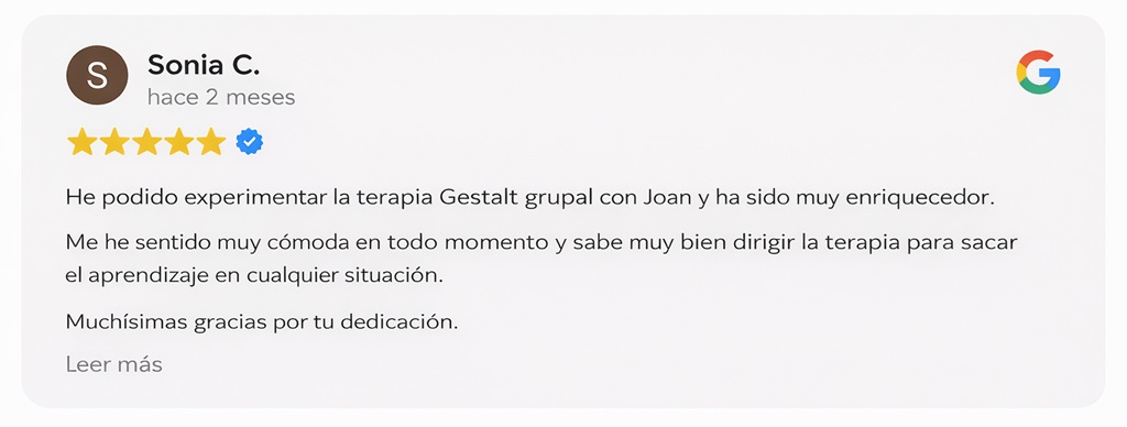 testimonio tearpia grupal con joan moreno i maurel